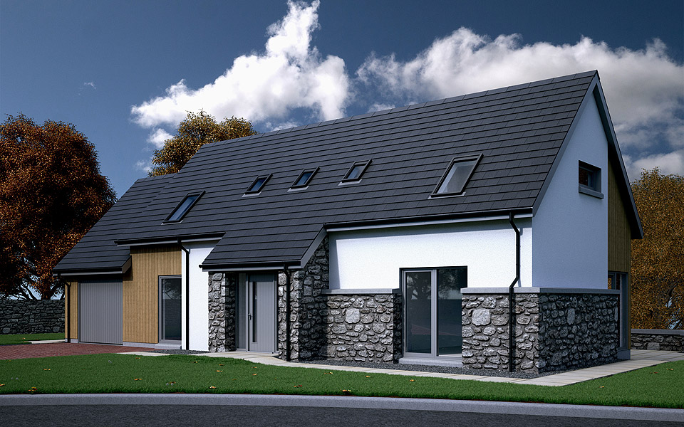 3D Visualisation Home - Front View
