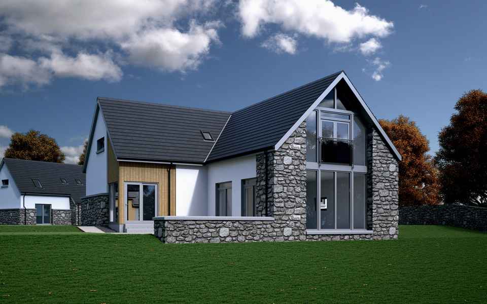 3D Visualisation Home - Rear View